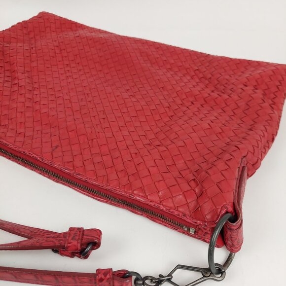 SOLD Bottega Veneta Red Intrecciato Woven Nappa Torchon Oversized Hobo Bag - Picture 9 of 16